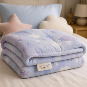 Plush Weighted Blanket for Kids